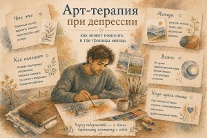 Арт-терапия при депрессии: как может помогать и где границы метода
