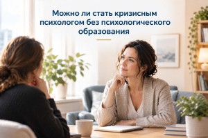 Можно ли стать кризисным психологом без психологического образования