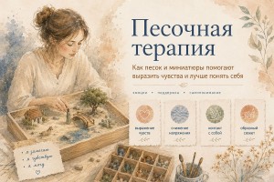 Песочная терапия: что это и как проходит работа с песком и миниатюрами