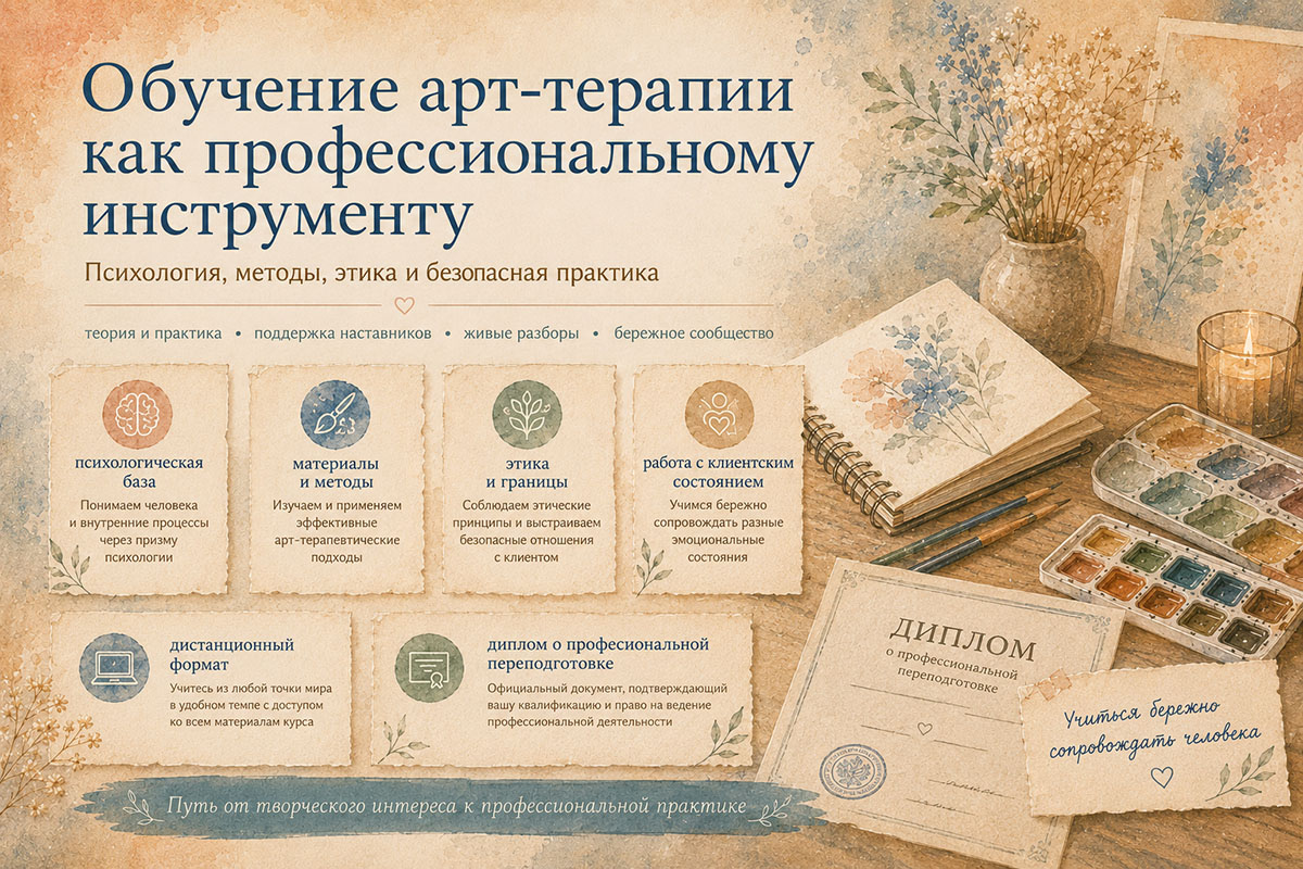 Эксперт ИПО по арт-терапии и психологической работе со стрессом