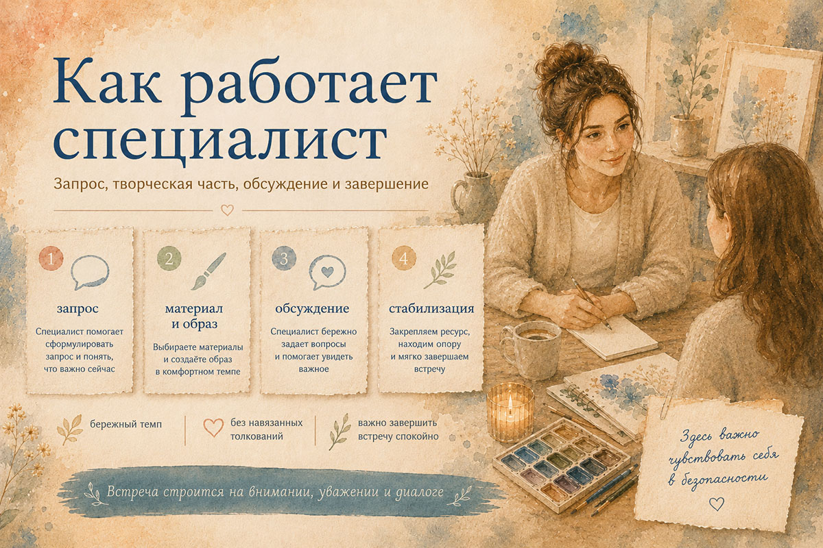 Арт-терапевтическая работа со специалистом при хроническом стрессе