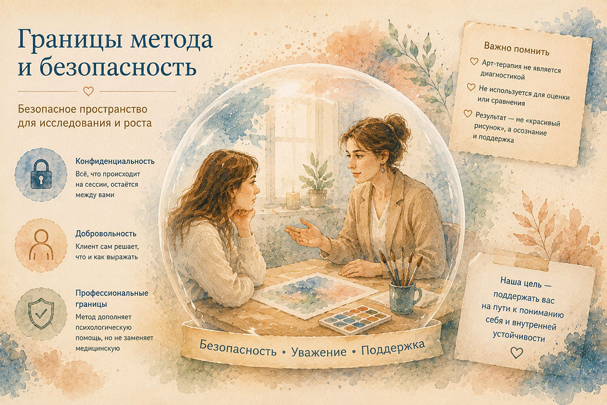 Ограничения арт-терапии и ситуации, когда требуется профессиональная помощь