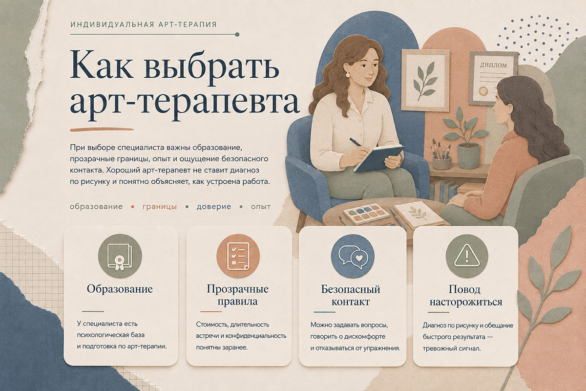 Как выбрать арт-терапевта для индивидуальной психологической работы