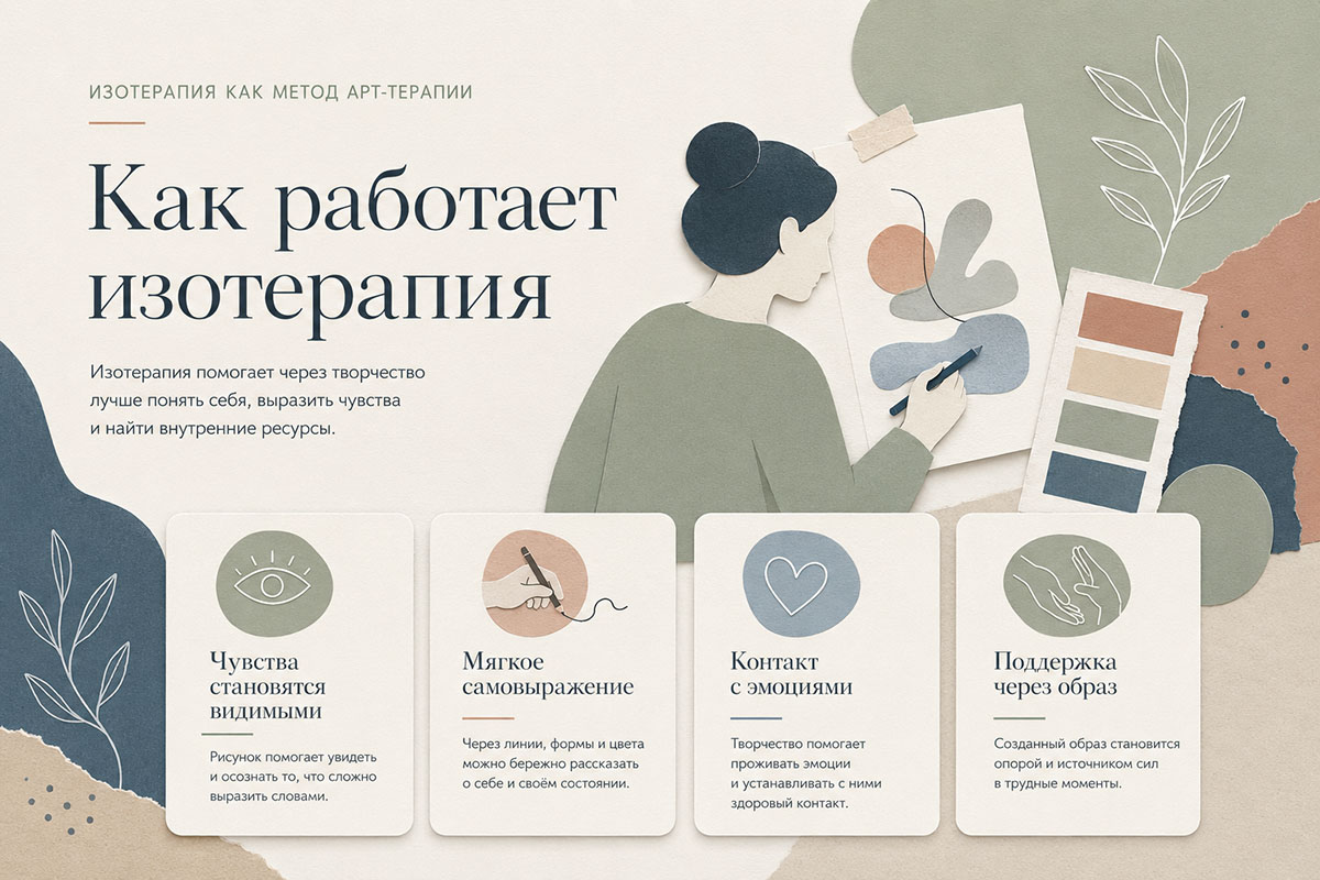 Как работает изотерапия во время психологической сессии