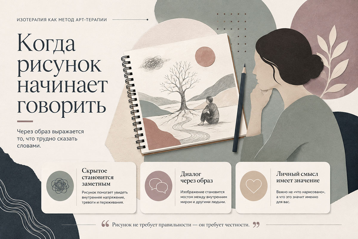 Когда рисунок начинает говорить в процессе изотерапии