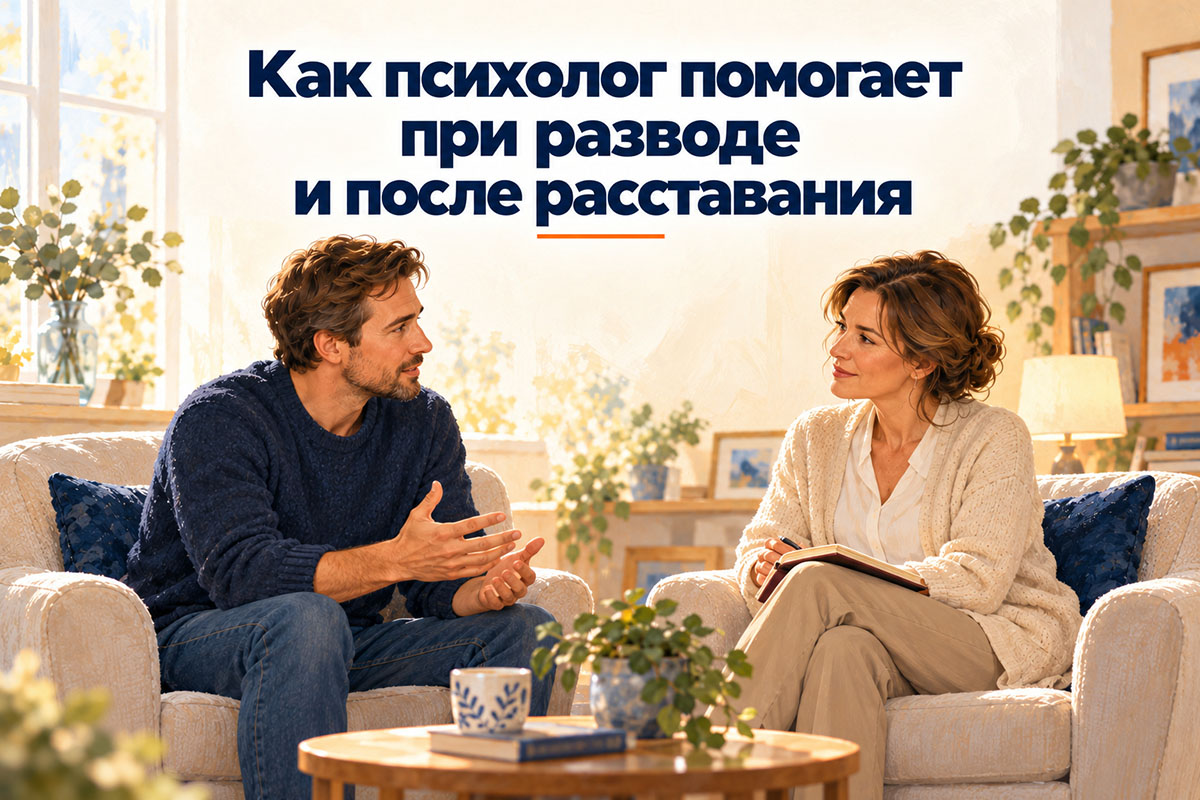 Индивидуальная консультация психолога о переживаниях после развода