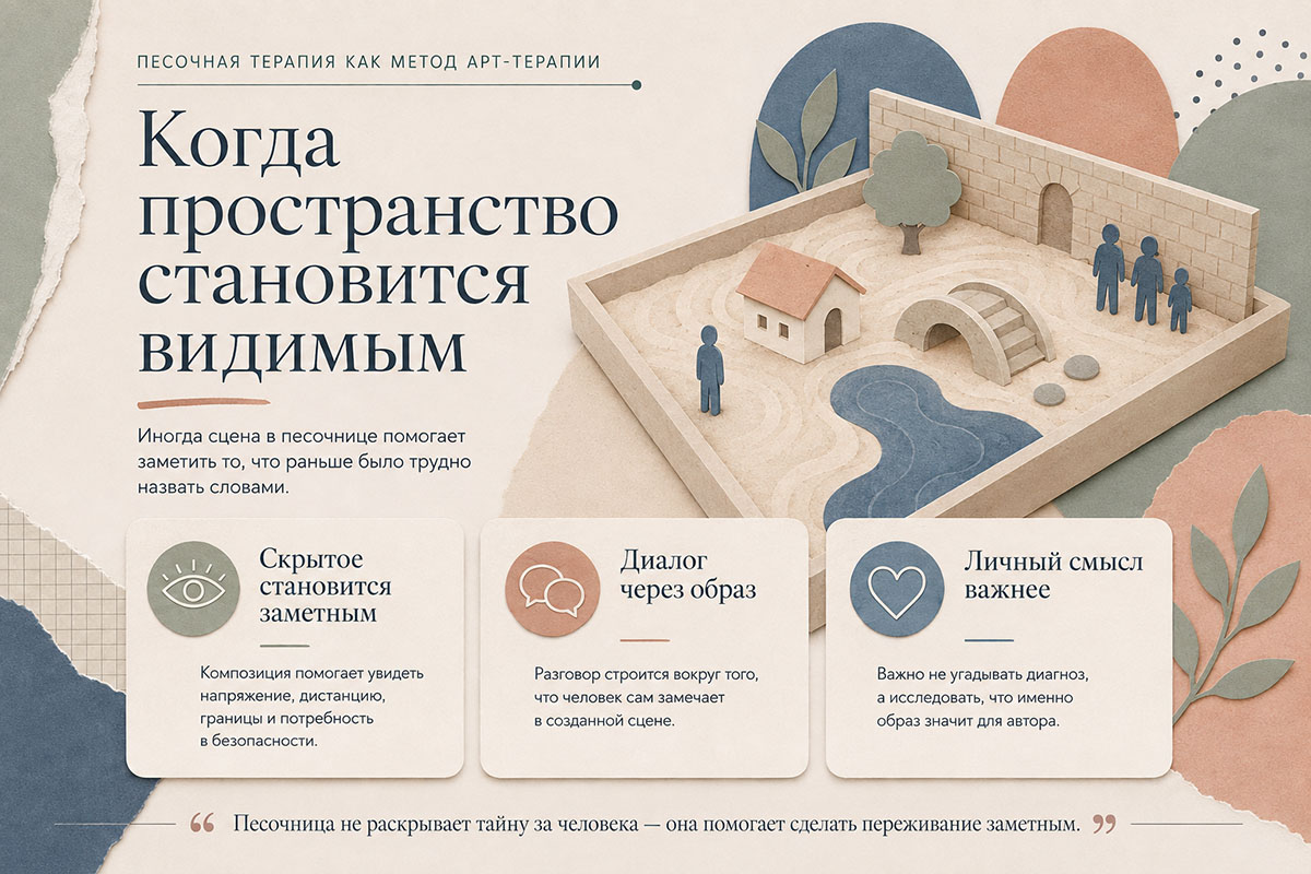 Песочная композиция как материал для разговора с психологом