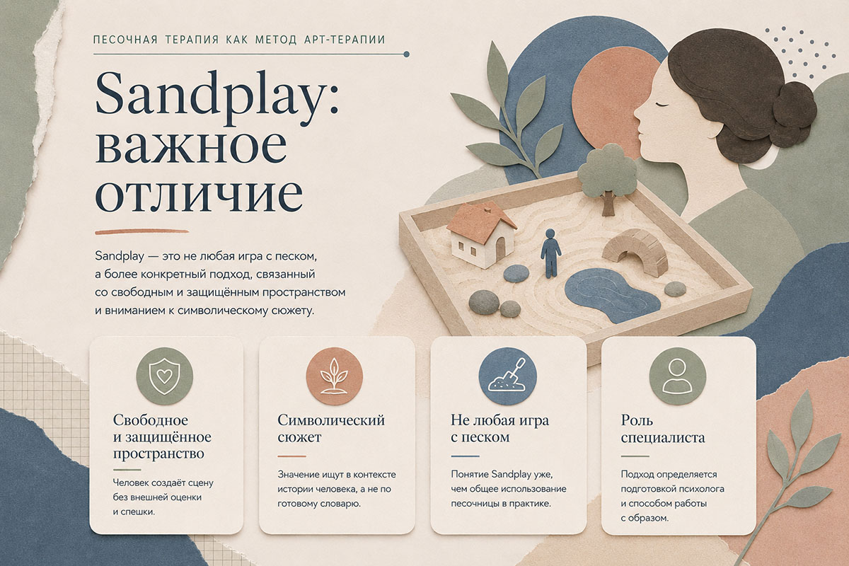 Sandplay Therapy — песок, вода и миниатюры в свободном и защищённом пространстве