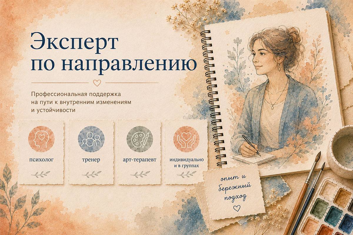 Эксперт ИПО по арт-терапии, психологическому сопровождению и профессиональной подготовке